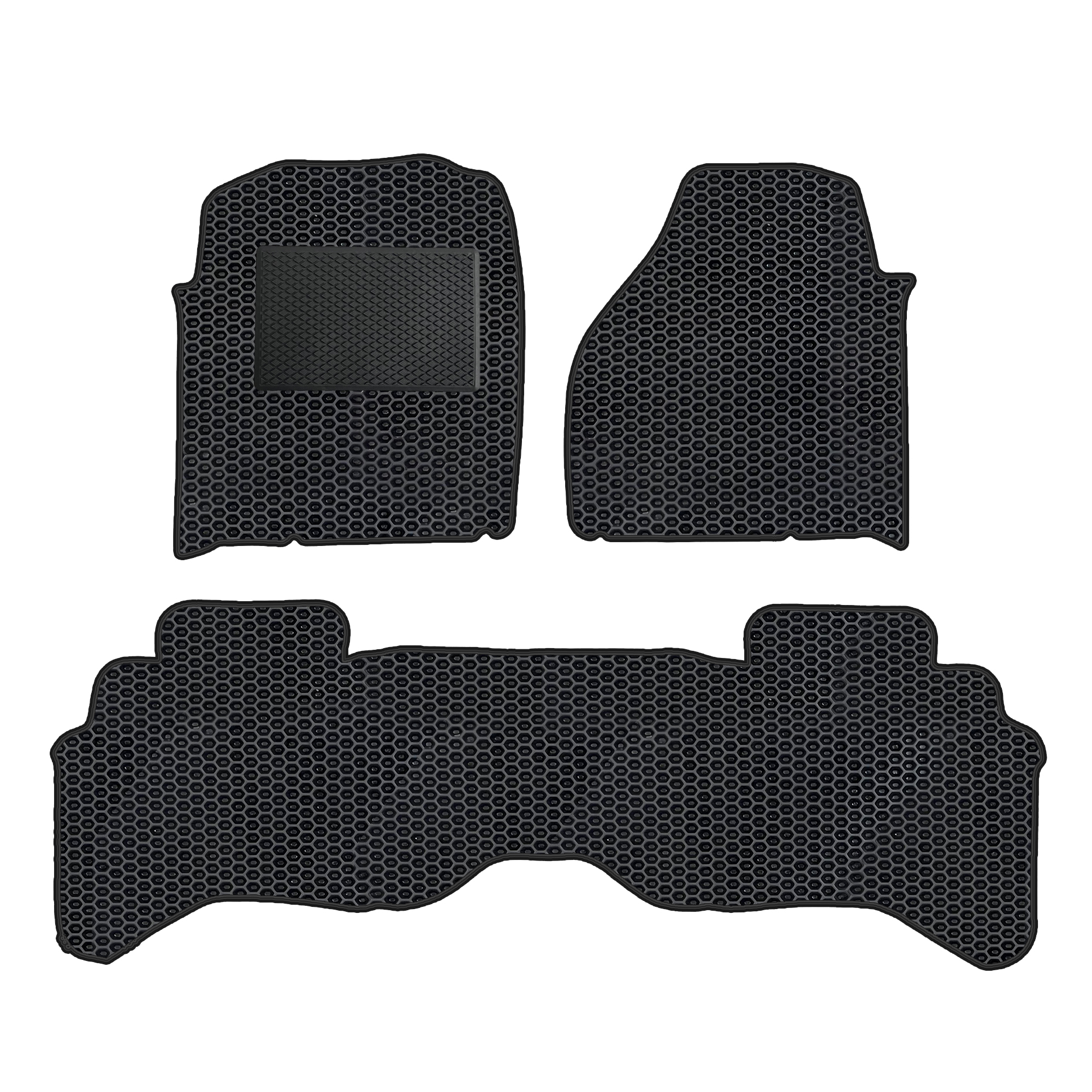 Do004evapod - Komplettes Set Eva-autofußmatten, Passend Für Dodge Ram Iv 2008-2010 5-sitzer (mit Zusätzlicher Verstärkung)