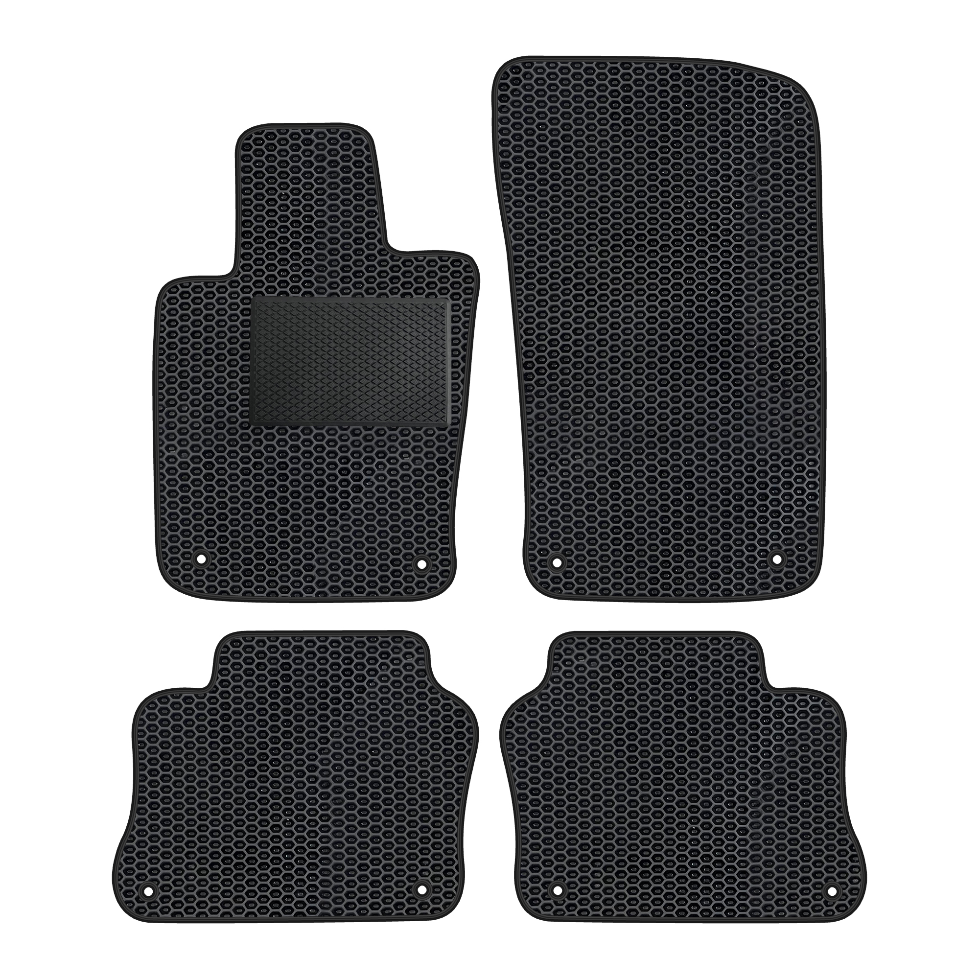 Po008evapod - Komplettes Set Eva-autofußmatten Passend Für Porsche Panamera 2009-2016 (mit Zusätzlicher Verstärkung)