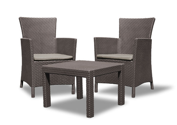 Allibert Rosario Balkon Gartenset Braun