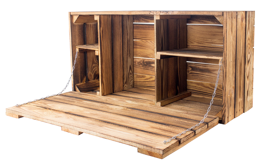 Holztruhe "maxi" Geflammt