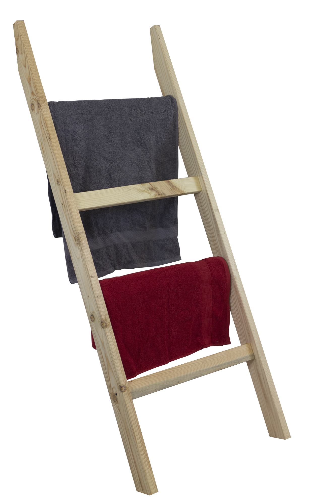 Holzleiter Natur Breit 140cm Neu