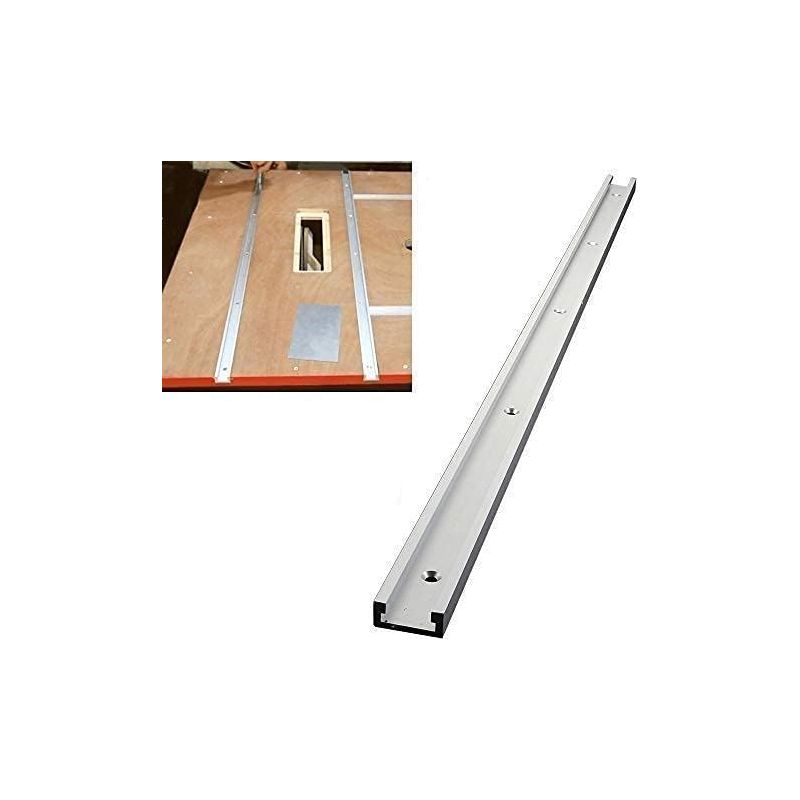 T-nut-klemmschiene 400 Mm, T-nut-gehrungsschienen-vorrichtung, Aluminium-befestigungsschlitz Mit Selbstschneidenden Schrauben Für Tischkreissäge, Oberfräse, Holzbearbeitungswerkzeug