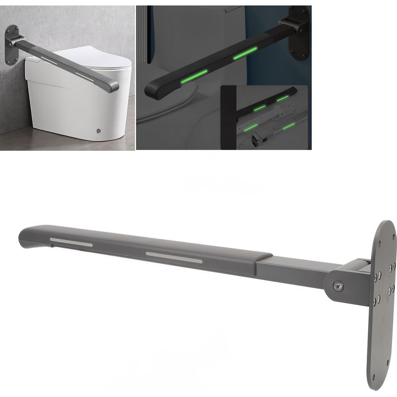 Klappbarer Haltegriff Für Wandhängende Toiletten, Hochklappbarer Sicherheitsbügel Für Behindertentoiletten, Klappbarer Toilettengriff Für Badezimmer Für Menschen Mit Behinderungen, Ältere Menschen Und