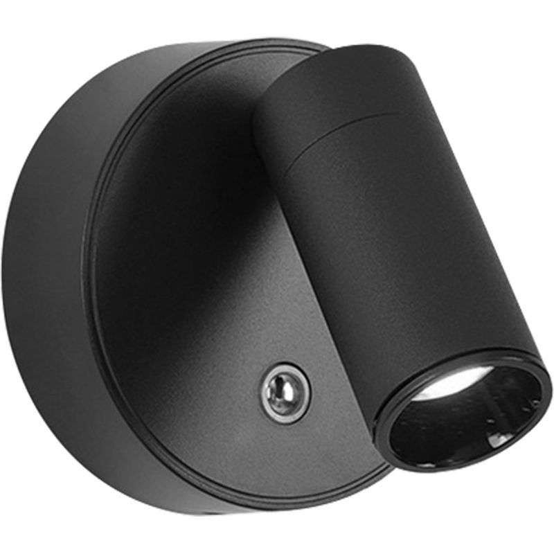 Kabellose, Wiederaufladbare Wandleuchte Mit Usb-c-anschluss, Einstellbare Helligkeit, Berührungsempfindliche Nachttischlampe, Leselampe, Schwarz