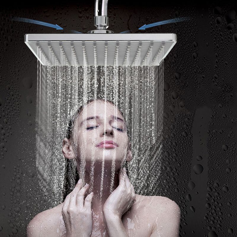 20 Cm Anti-kalk-duschkopf – Oberfläche Aus Poliertem Chrom – Selbstreinigende Düsen – Wassersparend – Einfache Installation