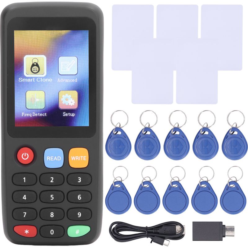 Nfc-kartenkopierer – Id-ic-schreiber – Ausweisleser Mit Integriertem Akku – 5 Uid-schleifen – 5 T5577-karten – Usb Typ-c
