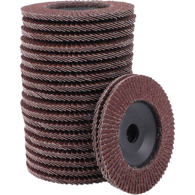 20 Lamellenscheiben Ø 100 Mm X 16 Mm Körnung 80 Lamellenscheiben Schleifscheiben Zum Entgraten, Entrosten, Polieren, Endbearbeitung
