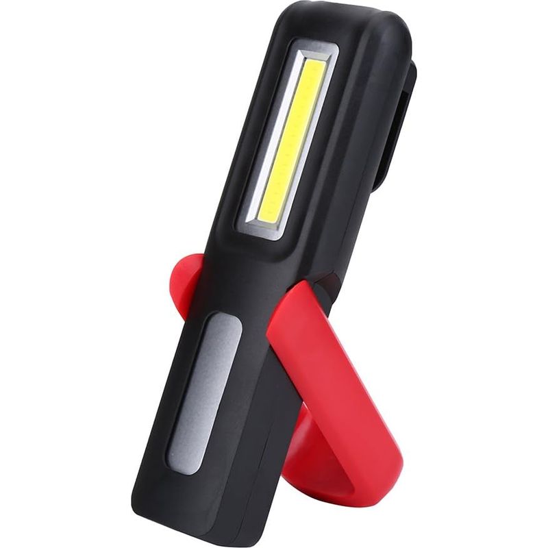 Cob-led-arbeitsleuchte, Usb-wiederaufladbare Cob-arbeitslampe, Multifunktionale Taschenlampe Mit Aufhängehaken, Magnetische Halterung Für Autoreparaturen, Camping, Notfälle (rot)