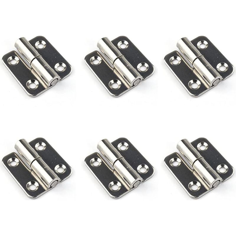 Set Mit 6 Abnehmbaren 3,8-cm-scharnieren – Abnehmbare Türscharniere – Edelstahl 304 – Für Linkshänder