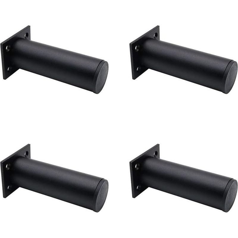 Verstellbare Möbelfüße, Mattschwarz, Aluminiumlegierung, 38 X 120 Mm, Tv-ständerfüße Für Couchtisch, Schrank, Sofastütze