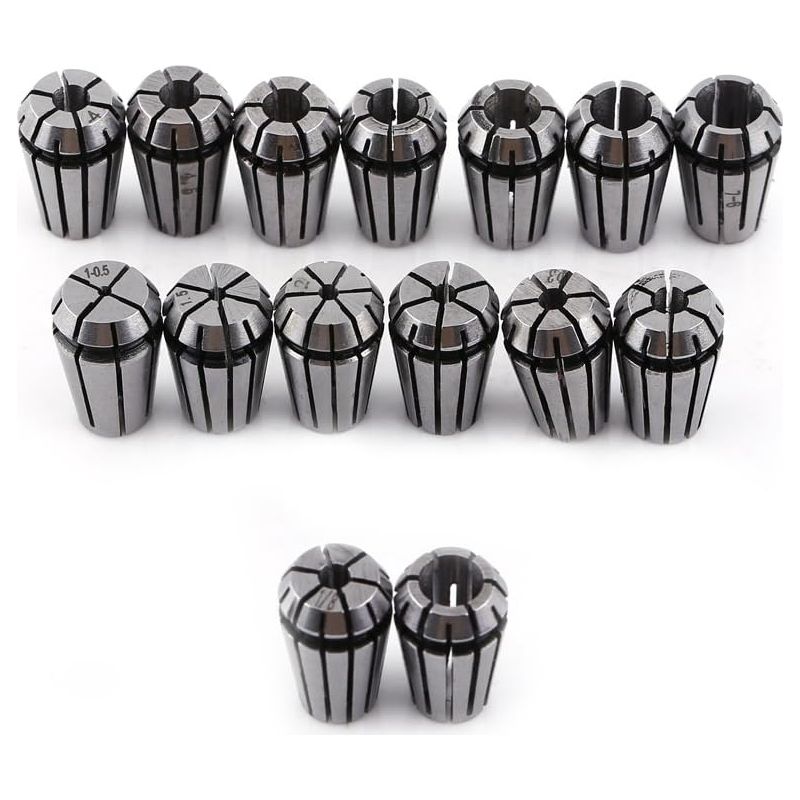 15 Stück Er20 Federspannfutter, Hochpräzise Gravierspannfutter Für Cnc-graviermaschinen Und Fräs- Und Drehmaschinen