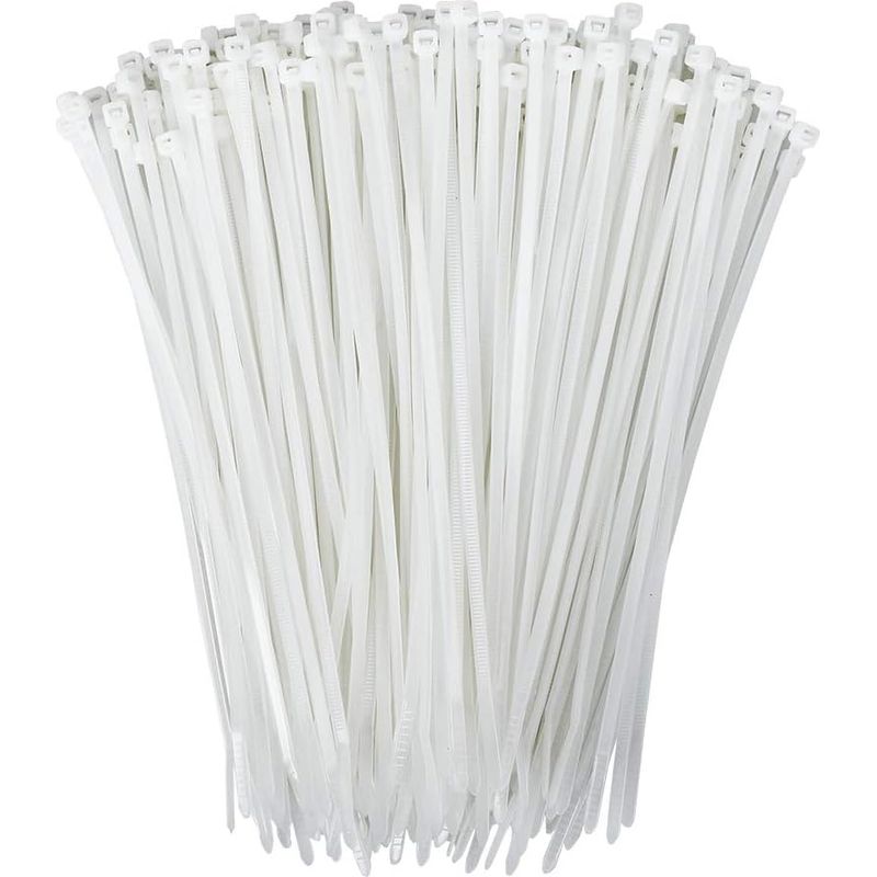 200er-packung 25 Cm Lange, Umweltfreundliche Nylon-kabelbinder, Zugstark Und Selbstsichernd, Für Zuhause, Büro, Garten, Garage, Werkstatt (mittelgroß, 200 Stück)