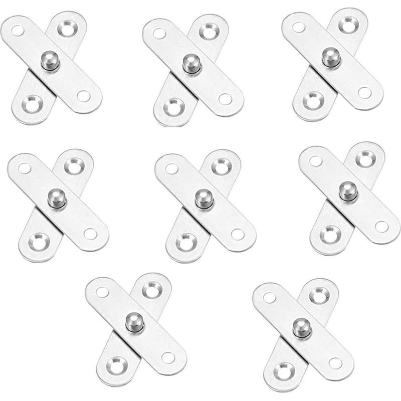 Stück 360-grad-scharniere, Edelstahlscharniere, Drehscharniere, Für Eingangstüren, Kleiderschränke, Schränke, Badezimmer, Fensterbänke