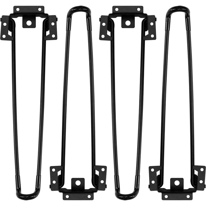 Klappbare Tischbeine, 4 Stück, Haarnadel-klapptischbeine, 20 Cm Hoch, Schwarz, Robust, Einfach Zu Montieren, Klappbares Couchtischbein