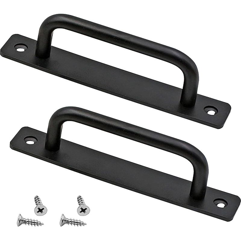 Robuster Scheunentürgriff, 2 Stück, Schiebetürgriff, Drucktürgriffe Mit Rosette, Haltegriffe Aus Aluminiumlegierung Für Möbel – 148 Cm