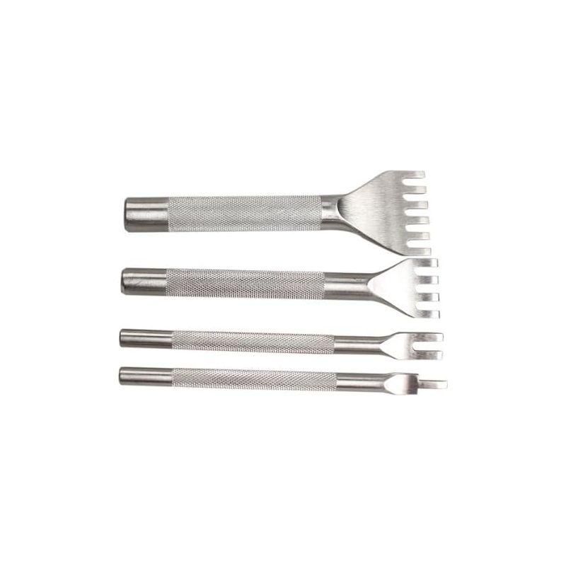4-mm-lochstanze Für Heimwerker, Lederlochstanze, Bastelschere Aus Stahl, 1/2/4/6 Zähne, 4-teilig