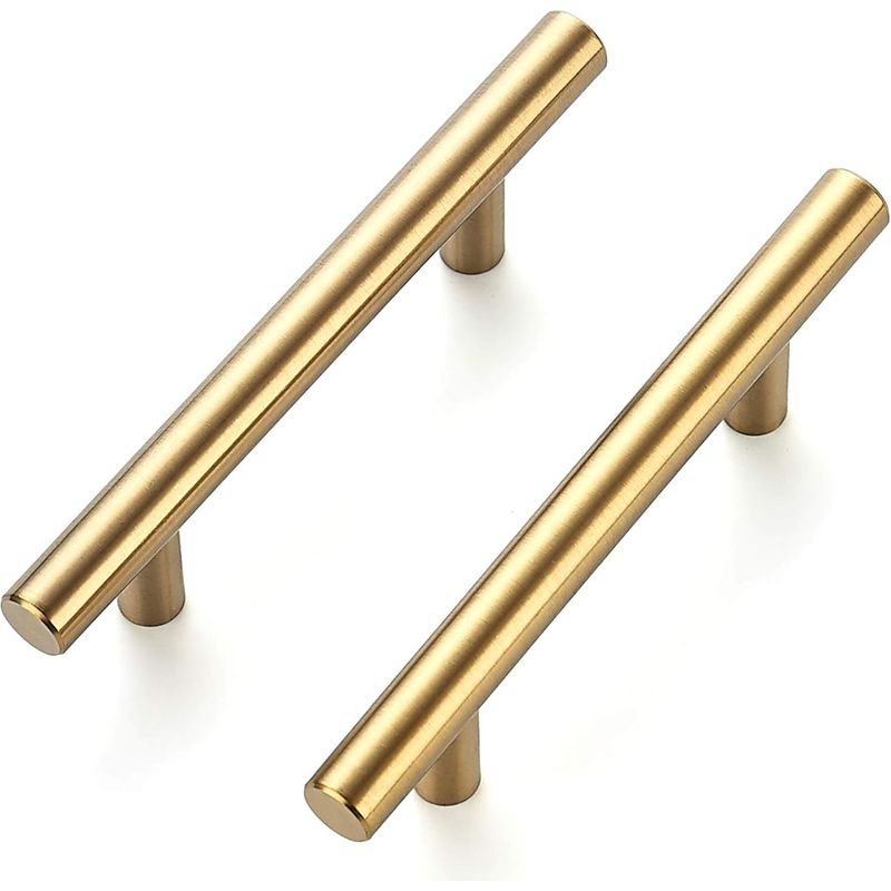 Packung Mit 2 Goldenen Schrankgriffen, Messing-schrankgriffen, Goldenen Schubladengriffen, Goldenen Küchenschrankgriffen (lochabstand 224 Cm)