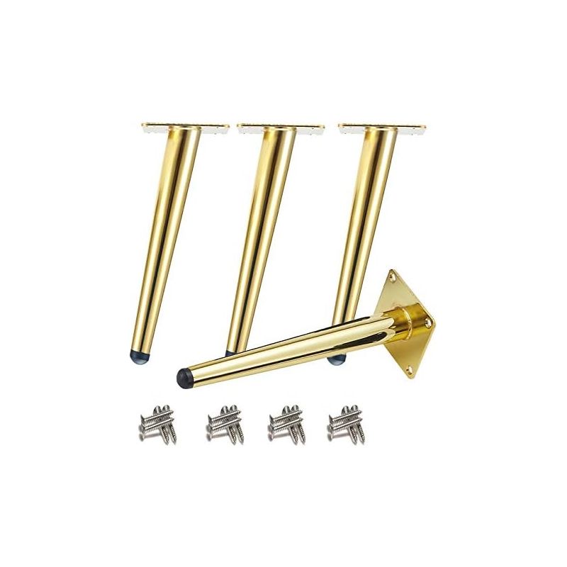 Schräge Tischbeine, Metall-schrankbeine, Konische Möbelbeine, Edelstahl 201, Gold, 25 Cm Hoch, Geräuscharm, Rutschfeste Unterseite Für Sofas, Tische Und Andere Möbel