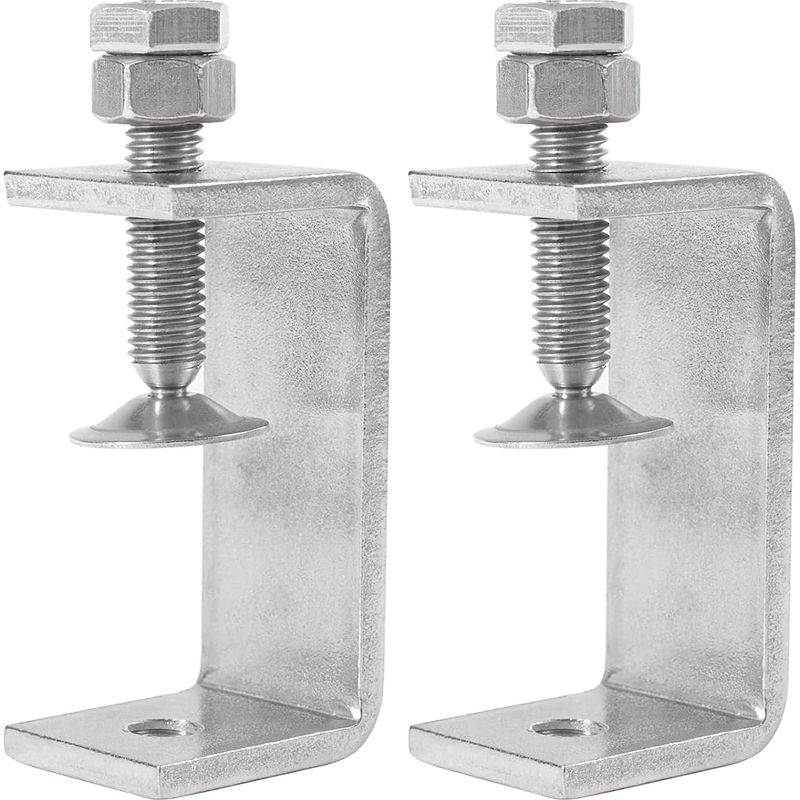 Set Mit 2 Robusten C-zangen Aus Edelstahl 304 – 65 Mm Breit – Tiger Clamps Für Die Holzbearbeitung