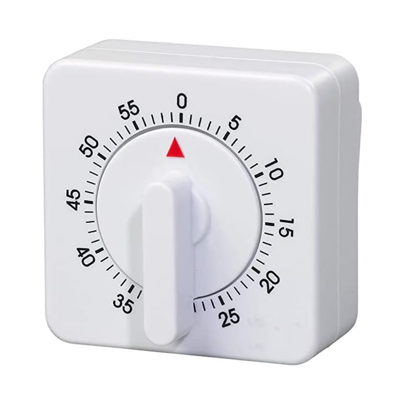 Kleiner Quadratischer Pendel-küchentimer, 60-minuten-countdown-timer Mit Alarm, Mechanischer Timer
