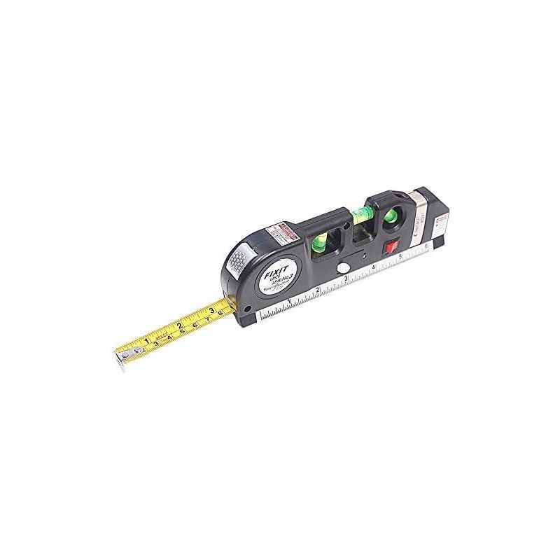 Multifunktionaler Tragbarer Linienlaser – Hellerer Vertikal-nivellierlaser – 4-in-1-rotlaser – Infrarot-nivellierlaser – Kreuzlaserstreifen Mit 2,5 M Maßband