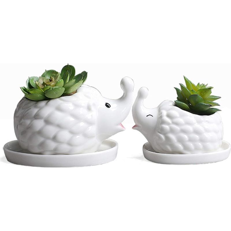Weißer Keramik-blumentopf In Igelform Für Sukkulenten, Blumentopf, Niedlicher Topf Für Kakteen, Luftpflanzen