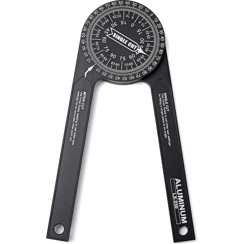 7-zoll-winkelmesser Aus Aluminium Für Gehrungssägen, Hochpräziser Winkelmesser Für Holzbearbeitung, Tischlerei Und Sanitärinstallationen