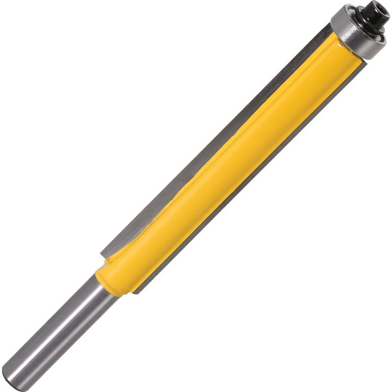 Stück 8-mm-schaft-bündigfräser Mit Kugellager, Kopierfräser Mit Kugellager, Extra Langer Holzfräser – 8 X 1/2 X 63,5