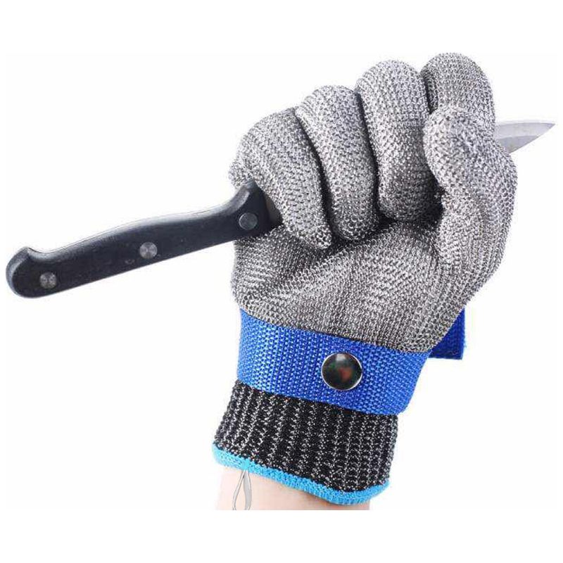 Schnittfeste Handschuhe, Schnittfeste Edelstahlhandschuhe Für Küche, Metzgerei, Gartenarbeit - S