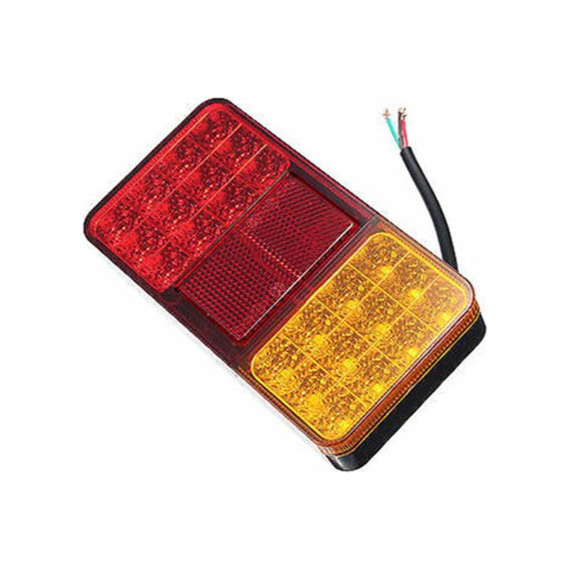 Stück – Zweifarbige 24-led-lkw-rückleuchten Für Fahr-, Brems- Und Lenkfunktionen Mit Reflektor