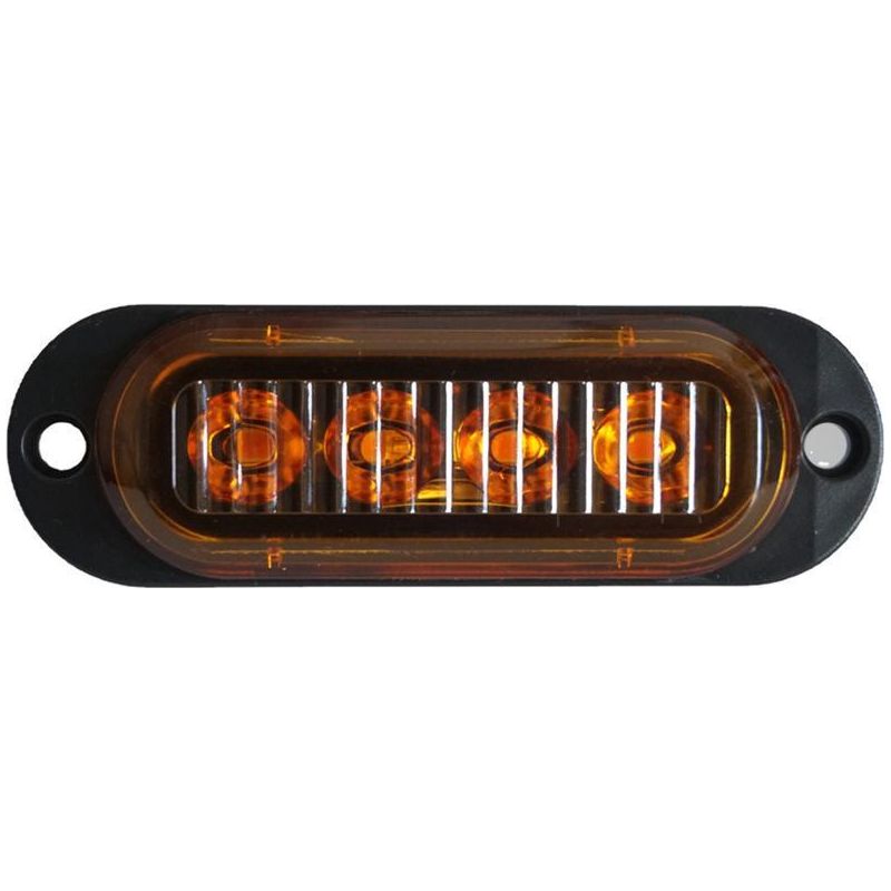 Stück – Gelbe Lieferwagen-seitenleuchten Mit 4 Led-linsen, 12–24 V, Lkw-signalleuchten