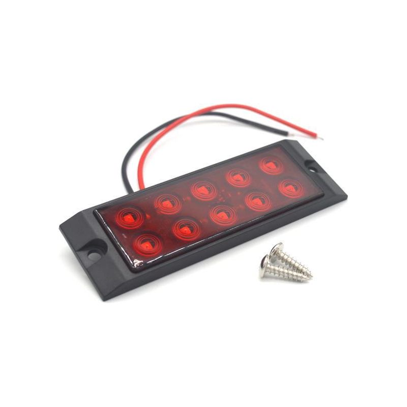 10 Rote Led-lkw-seitenleuchten, Lkw-rückleuchten, Seitenleuchten