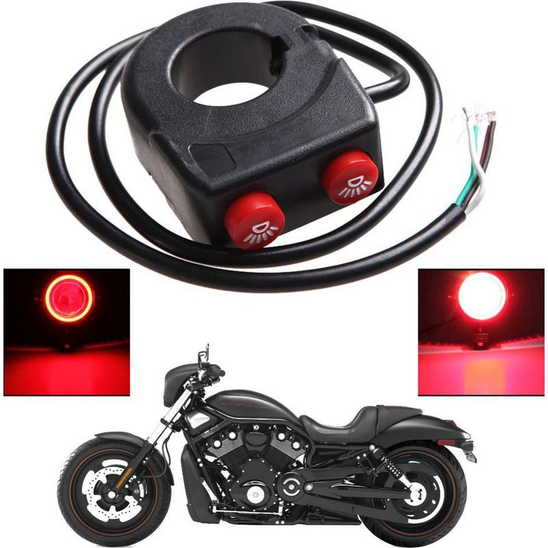Stück - Motorrad-doppelfunktionsschalter Für Scheinwerfer/hupe Am Lenker
