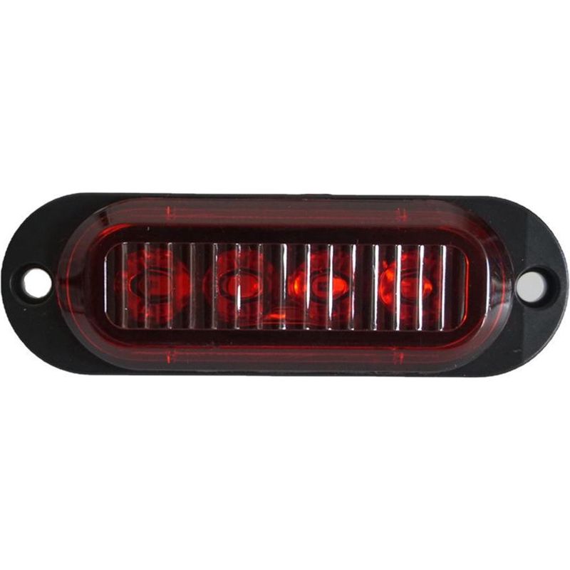 Stück – Seitenmarkierungsleuchten Mit Roter Linse, 4 Leds, 12–24 V, Lkw-signalleuchten