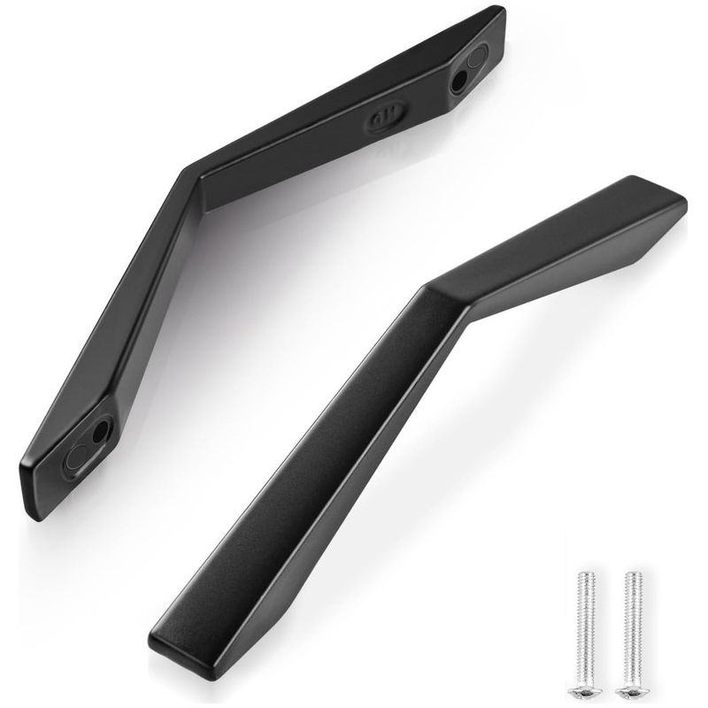 2-teiliges Küchenschrankgriff-set, 128 Mm Lochabstand, Schwarzer Küchentürgriff Aus Zinklegierung, Möbelgriff Für Küchenschränke Mit Schrauben