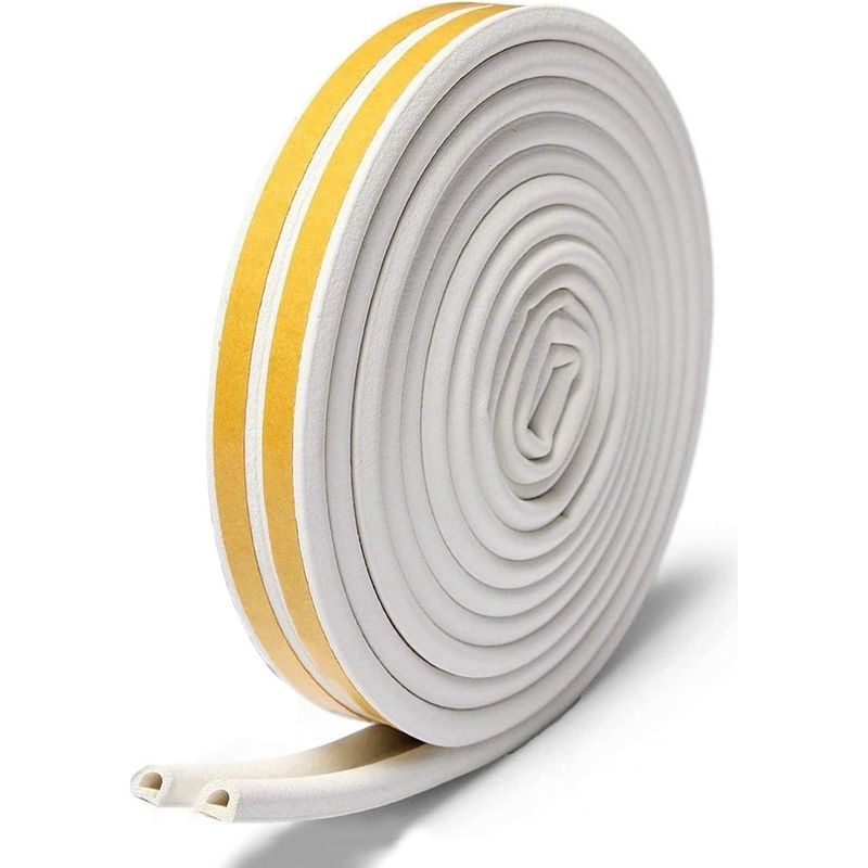 Türdichtungsleiste, Schallschutzschaumdichtung, Gummidichtung, 9 X 6 Mm X 6 Meter, 1 Dichtung