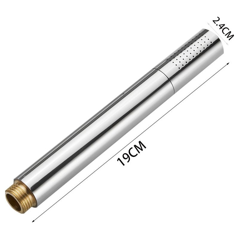 Handbrause Aus Messing, Hochdruck-duschkopf Mit Anti-kalk-beschichtung, L-form, Silber, Chrom-finish