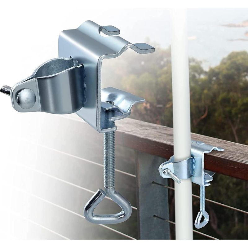 Sonnenschirmhalter, Tischklemme Für Sonnenschirme, Tischklemme Für Gartenschirme, Metall-sonnenschirmständer Für Balkon, Strand, Angelplatz, Terrasse, Balkon