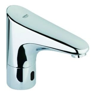 Grohe Waschtisch-Armatur Europlus E chrom, Batteriebetrieb, ohne Mischung