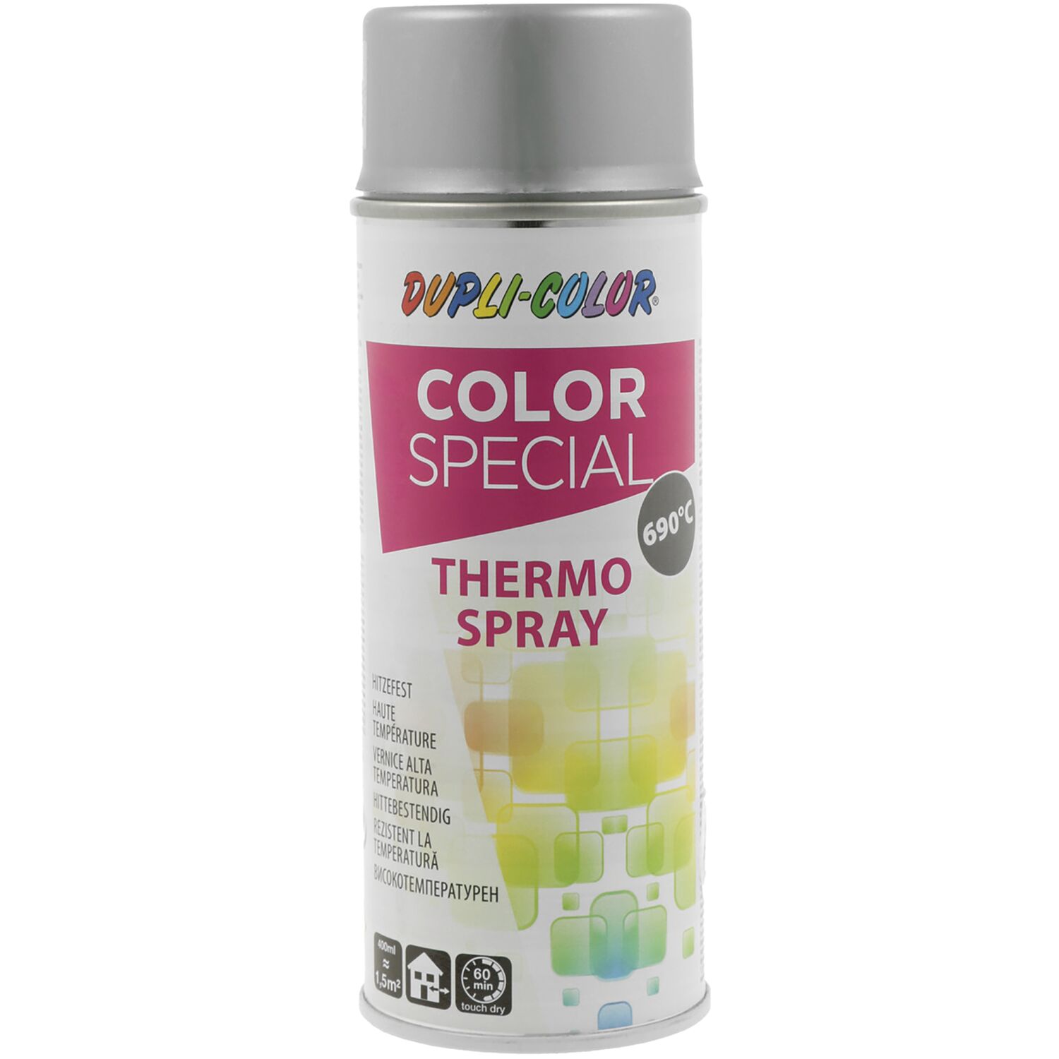 Dupli-color Thermolack Hitzefest-spray, Bis 690° 400ml Silber