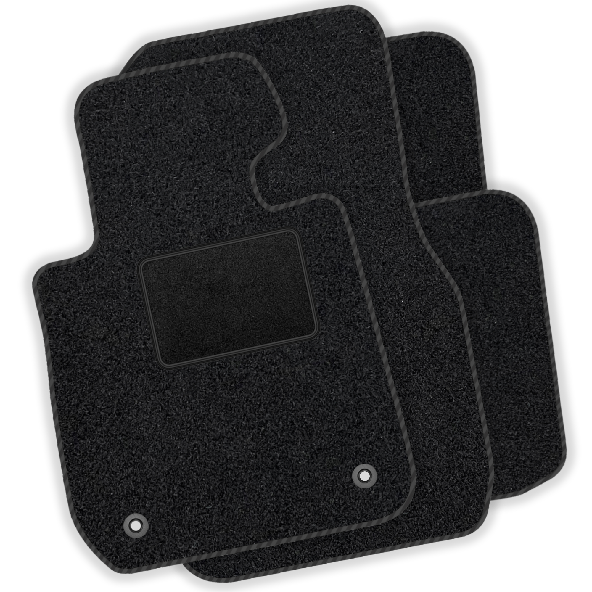 [sp]mi005 Schwarz – Satz Velours-fußmatten – Automatten Passend Für: Mitsubishi Eclipse Iv 2006–2011, Schwarze Paspelierung