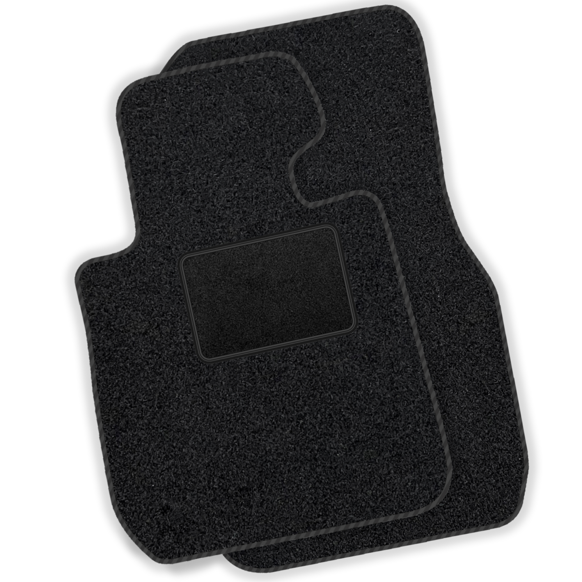 [sp]pldf001 Schwarz - Velours-fußmatten Vorne - Automatten Passend Zu: Dfsk E5 2025 - Schwarze Paspelierung