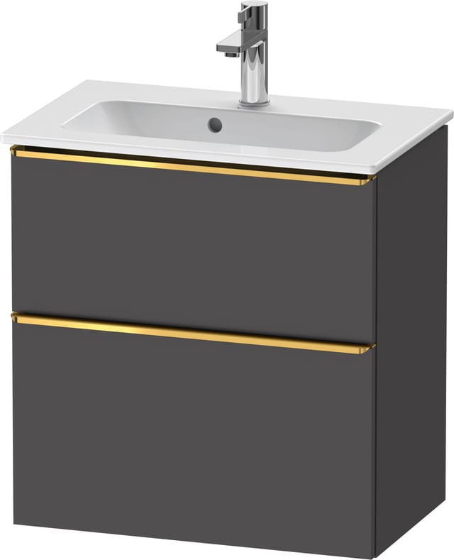 Duravit Waschtischunterschrank D-Neo Compact 61x37,2, g pol/gra m, 1 Kast, 1 A, wandhängend