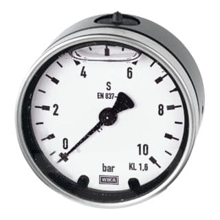 Riegler Glyzerinmano, Metallgeh., G 1/2 hinten exzentr., 0-25,0 bar, Ã˜100