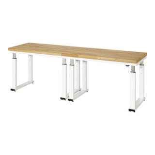 STIER Elektrisch Höhenverstellbare Werkbank Premium BxTxH 2500x700x740-1140 mm