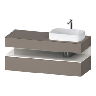 Duravit Waschtischunterschrank Qatego 140x55x60cm, w g/b m, Pl, Beck. re