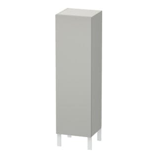 Duravit Halbhochschrank L-Cube 40x36,3x132cm, Tür links, betongrau matt