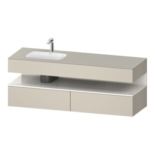 Duravit Einbauwaschtisch-Möbel-Set Qatego 160x50x60cm, Kon-WTU, B, B l, w g/tau m