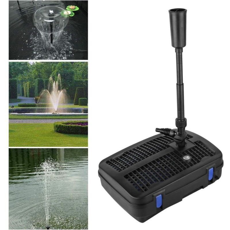 4-in-1 Teichpumpe – Fördermenge 2500 L/h – 11-w-uv-filterung – 10-m-kabel Für Springbrunnen Und Aquakultur