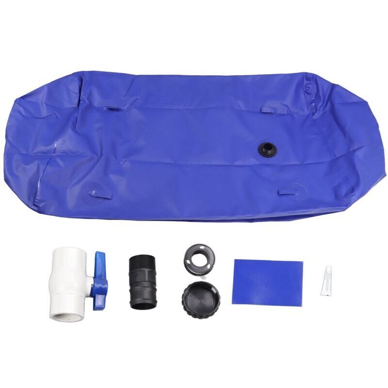 Zusammenklappbarer 1000-liter-pvc-wassertank – Mit Wasserhahn Und 4 Zugringen – Uv-beständig – Für Camping Und Gartenbewässerung
